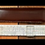 Aristo 80136 BG woven concrete pocket slide rule case 1960 Germany