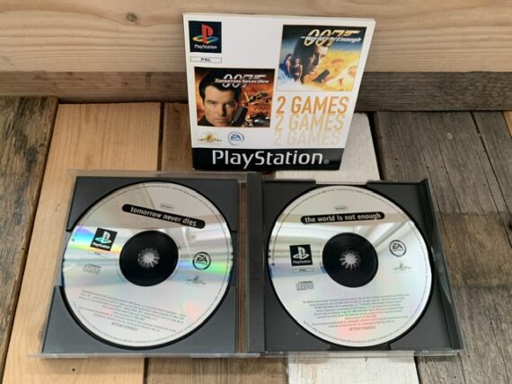 James Bond PS1 video game PAL box manual 1999 Japan 2x