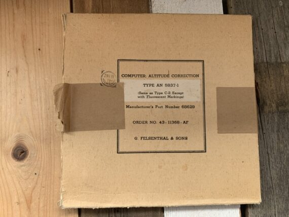 Felsenthal computer altitude correction airplane circular slide rule 1960 USA - Image 2