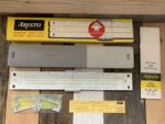 Aristo Studio 0968 slide rule full set feet 1970 Germany