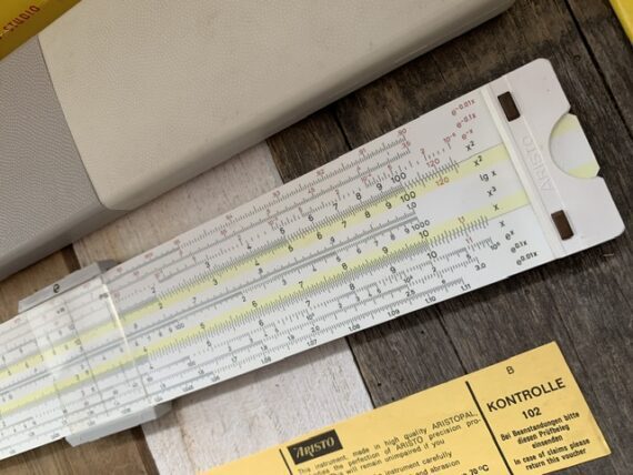 Aristo Studio 0968 slide rule full set feet 1970 Germany - Image 5