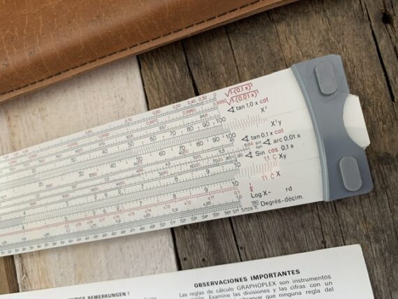 Graphoplex 695 Radian-Log slide rule sleeve 1970 France - Image 6