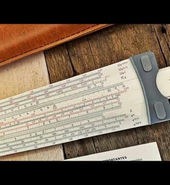 Graphoplex 695 Radian-Log slide rule sleeve 1970 France