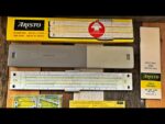 Aristo Studio 0968 slide rule full set feet 1970 Germany