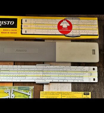Aristo Studio 0968 slide rule full set feet 1970 Germany