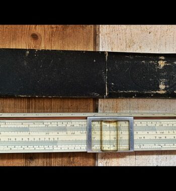 Nestler 37/15 Electric pocket slide rule magnifier Germany 1930