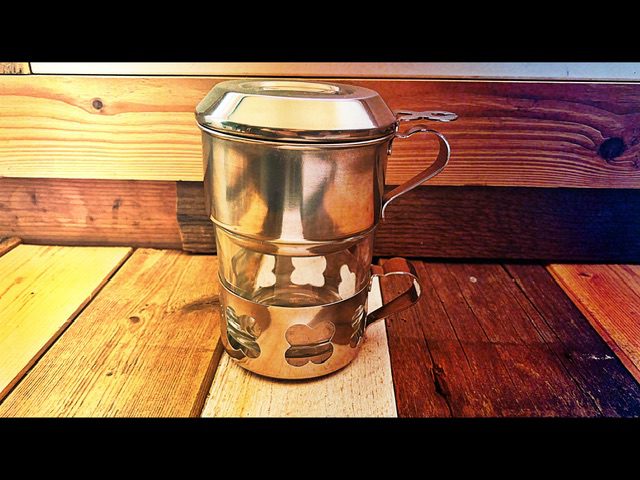 Menagia Baes Durobor Duralex steel single serve drip pot 1970 Belgium