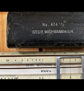 Nestler Wichmann 474 1/2 Rietz pocket slide rule Germany 1920