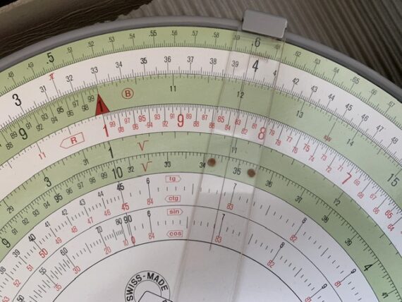 Loga 75T circular slide rule in box 1960 Switzerland - Image 5