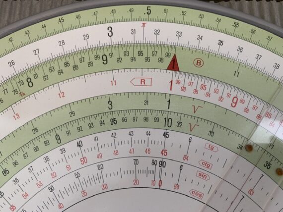 Loga 75T circular slide rule in box 1960 Switzerland - Image 7