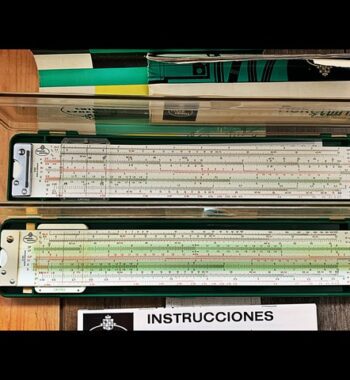 Faber Castell 2x Novo Duplex 2/83 and 2/82 slide rule full sets 1960 Germany