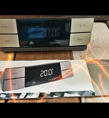 Jacob Jensen design silver thermometer 2000 Denmark