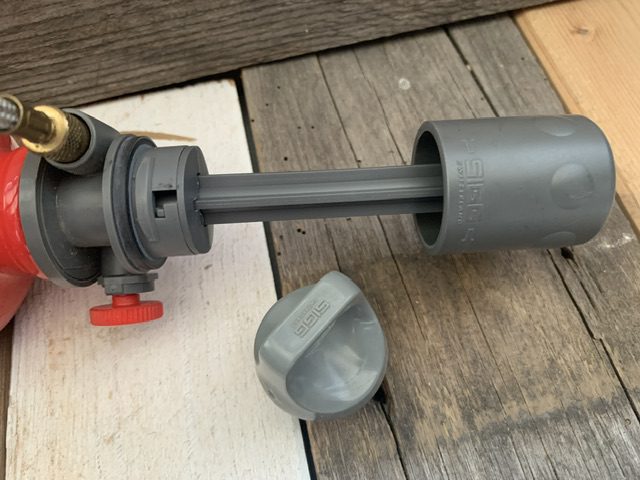 Sigg Fire Jet travel stove complete with bottle pump 2000's