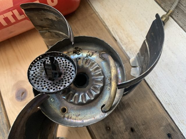 Sigg Fire Jet travel stove complete with bottle pump 2000's