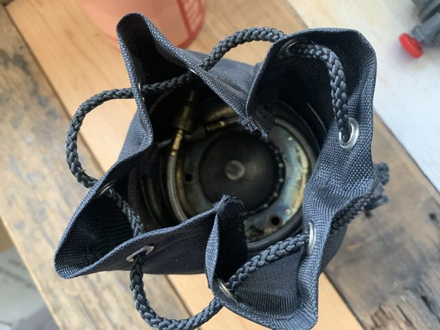 Sigg Fire Jet travel stove complete with bottle pump 2000's