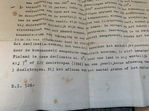 Physica March Compass P1 aka M/III 1944 Finland Germany Netherlands - Image 3