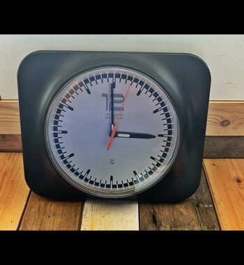 Philips H.F. Electronic design wall clock 1980 Western Germany