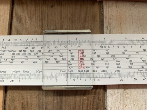 Graphoplex Fleximax sys Potzsch steel beam construction slide rule 1960 France