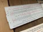 Graphoplex CTN metal tubes pocket slide rule 1960 France