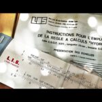 Graphoplex LIS CGGC 2311 HydroLog slide rule sleeve 1970 France