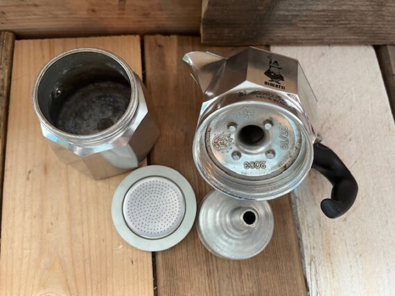 Bialetti moka express aluminum percolator 1 cup Italy 2003 - Image 2