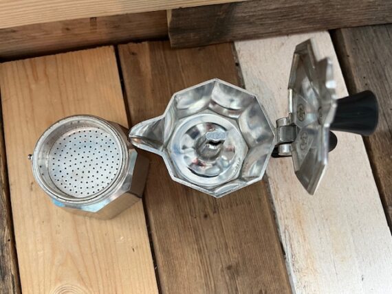 Bialetti moka express aluminum percolator 1 cup Italy 2003 - Image 3