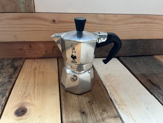 Bialetti moka express aluminum percolator 1 cup Italy 2003
