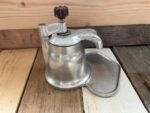 Mignon 2 cup moka pot OMG Italy 1950 red swing knob