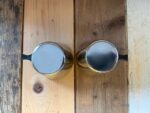 2x IKEA design espresso cup stainless steel black handle 1990 Sweden - Image 4