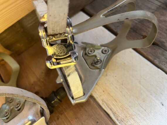 Shimano PD-A550 race bike pedals with toe clips 1990 Japan - Image 6