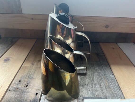 Hans Przyrembel silver plated Bauhaus Art Deco Coffee and tea set 1930 Germany