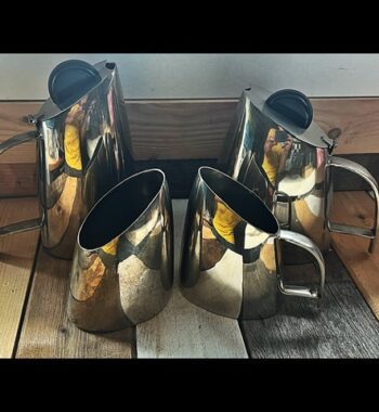 Hans Przyrembel silver plated Bauhaus Art Deco Coffee and tea set 1930 Germany