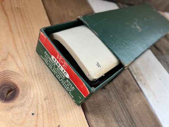Keuffel Esser 4181-1C Pocket Duplex DeciTrig slide rule case 1960 USA