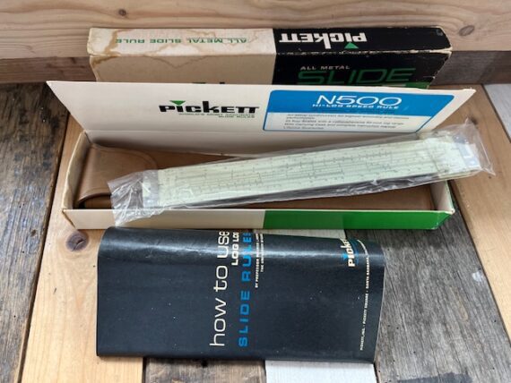 Pickett N500-T Hi Log Speed rule full set 1960 USA - Image 6