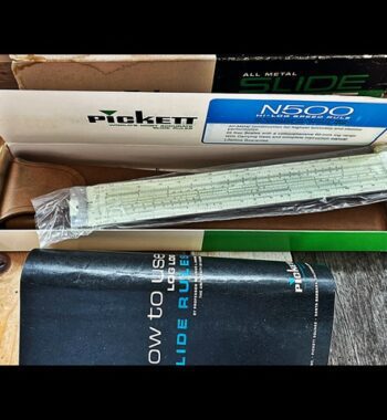 Pickett N500-T Hi Log Speed rule full set 1960 USA