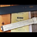 Sun Hemmi 256 electrical radio communication slide rule case manual Japan 1950