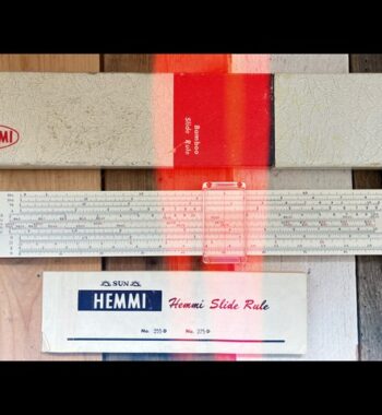 Sun Hemmi 255D Expert Electrical Engineer slide rule case manual Japan 1970