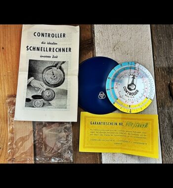 Controller 75 R mini circular slide NOS rule full set 1960 Germany
