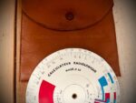 Graphoplex Modele 62 circular slide rule in case Radiological 1960 France