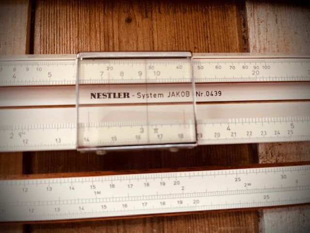 Nestler 0439 system Jakob concrete slide rule Germany 1960