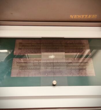 Nestler Elemath projection slide rule box Elemath 1970 Germany