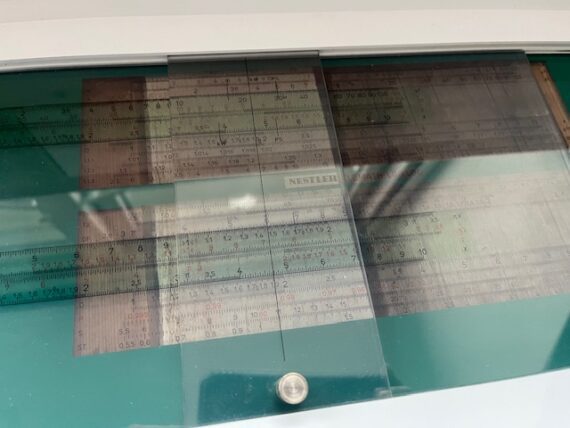 Nestler Elemath projection slide rule box Elemath 1970 Germany