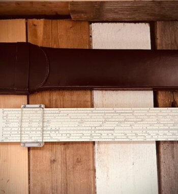 Post Hemmi Versalog II slide rule case 1960 Japan USA