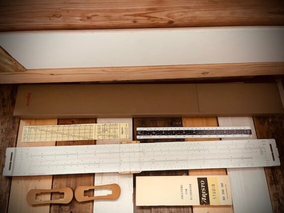 Aristo 1068 Studio 62cm 25″ slide rule full set 1960 Germany