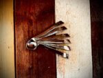 6x Illy Gyro stainless steel design espresso spoon set 2000 Italy
