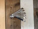 6x Illy Gyro stainless steel design espresso spoon set 2000 Italy