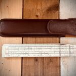 Sun Hemmi 136 Darmstadt pocket slide rule decal sleeve 1960 Japan