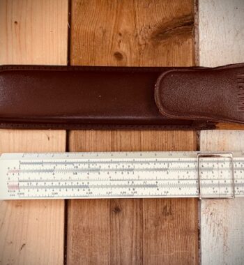 Sun Hemmi 136 Darmstadt pocket slide rule decal sleeve 1960 Japan