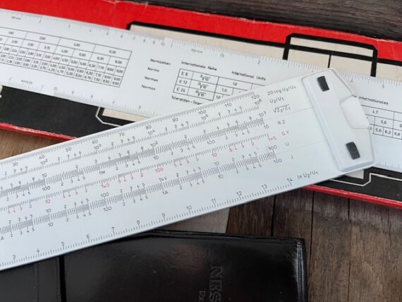 Nestler Electronic I slide rule 0297 full set 1970 Germany - Image 5