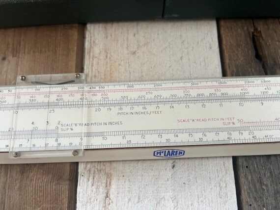 Thornton 3470/52 boat propeller British oil slide rule case 1950 England - Image 6